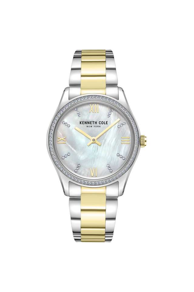 Quartz-34-mm-Silver-Dial-Stainless-Steel-Analogue-Wrist-Watch-For-Women---KCWLG0048302LD