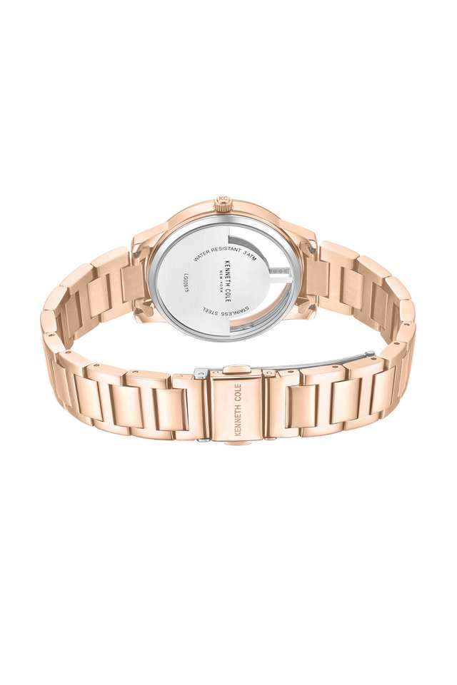 Quartz-34-mm-White-Dial-Stainless-Steel-Analogue-Watch-for-Women---KCWLG0061501LD