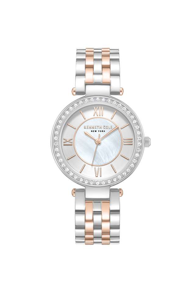 Quartz-32-mm-Silver-Dial-Stainless-Steel-Analogue-Watch-for-Women---KCWLG0062203LD