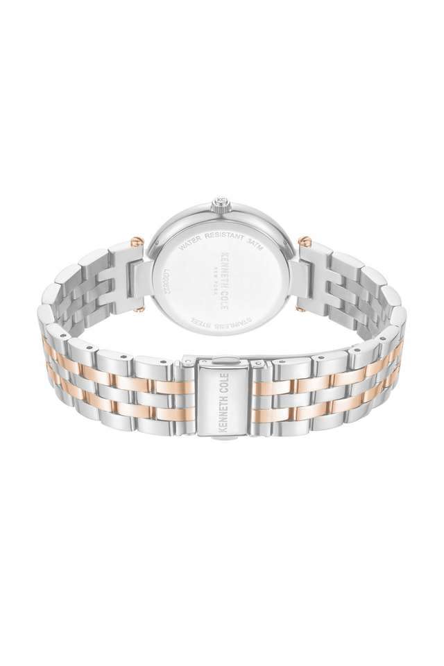 Quartz-32-mm-Silver-Dial-Stainless-Steel-Analogue-Watch-for-Women---KCWLG0062203LD