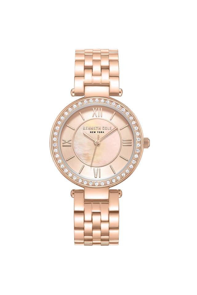 Quartz-32-mm-Pink-Dial-Stainless-Steel-Analogue-Watch-for-Women---KCWLG0062204LD