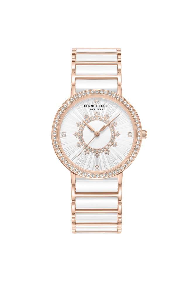 Quartz-36-mm-White-Dial-Ceramic-Analogue-Wrist-Watch-for-Women---KCWLG0062601LD