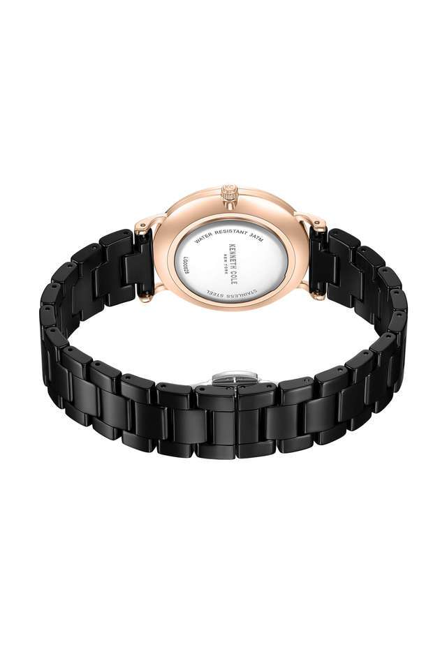 Quartz-34-mm-Black-Dial-Ceramic-Analogue-Wrist-Watch-for-Women---KCWLG0062802LD