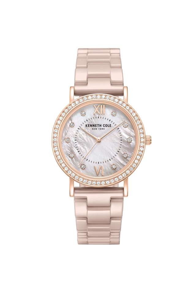 Quartz-34-mm-Grey-Dial-Ceramic-Analogue-Wrist-Watch-for-Women---KCWLG0062803LD