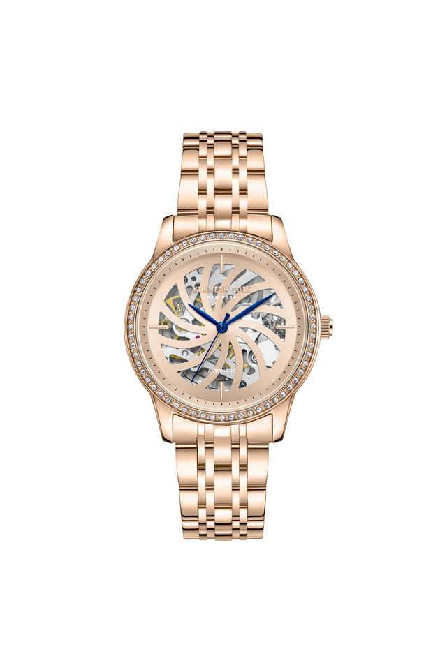 Automatic-36-mm-Rose-Gold-Dial-Stainless-Steel-Analog-Watch-For-Women---KCWLL0016602LD