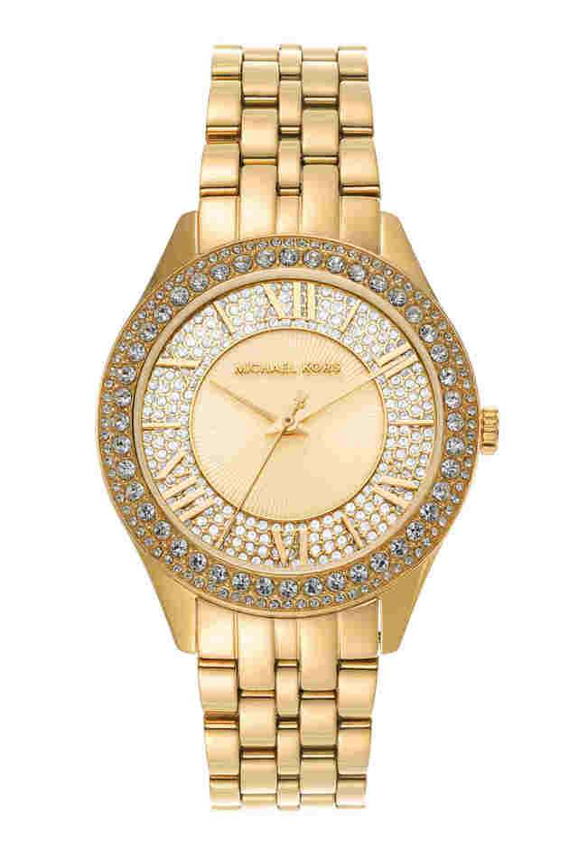 Harlowe-38-mm-Gold-Dial-Stainless-Steel-Analog-Watch-for-Women---MK4709