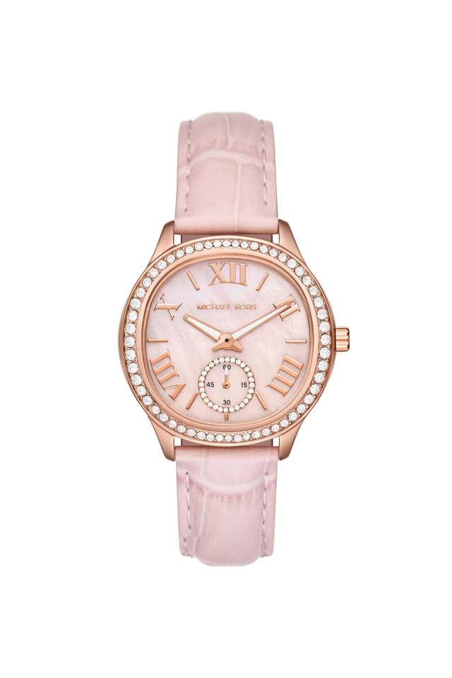 Sage-38-mm-White-Dial-Leather-Analogue-Wrist-Watch-for-Women---MK4820