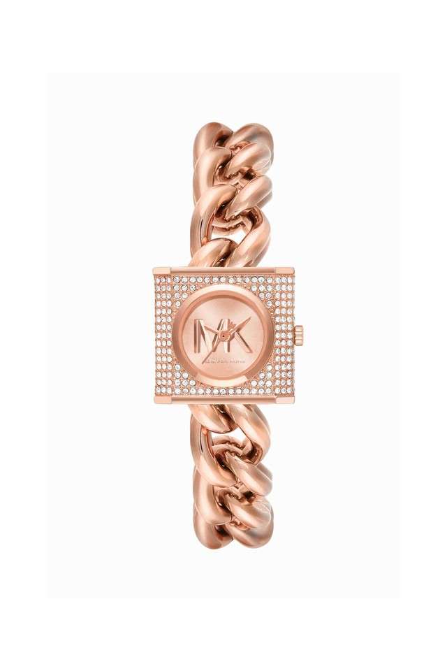 Mk-Chain-Lock-25-mm-Rose-Gold-Dial-Stainless-Steel-Analogue-Wrist-Watch-for-Women---MK4827