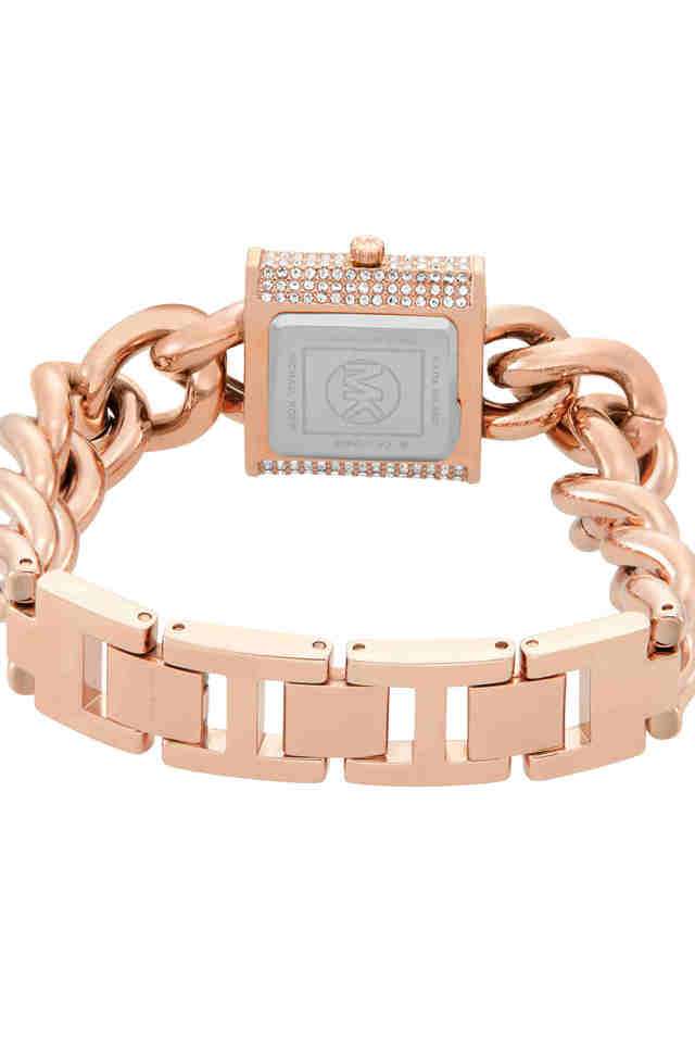 Mk-Chain-Lock-25-mm-Rose-Gold-Dial-Stainless-Steel-Analogue-Wrist-Watch-for-Women---MK4827