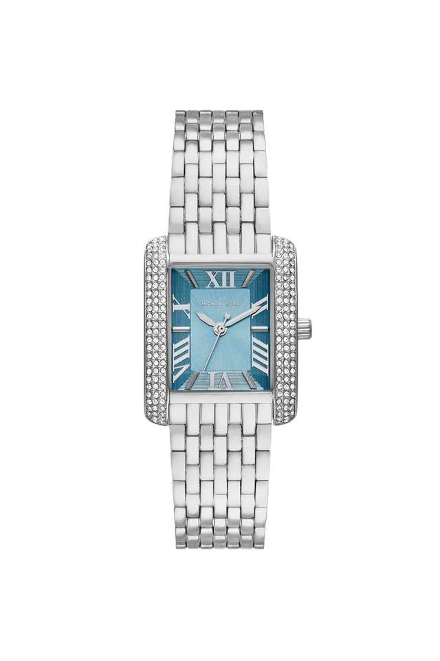 Emery-27-mm-Blue-Dial-Stainless-Steel-Analogue-Wrist-Watch-for-Women---MK4829