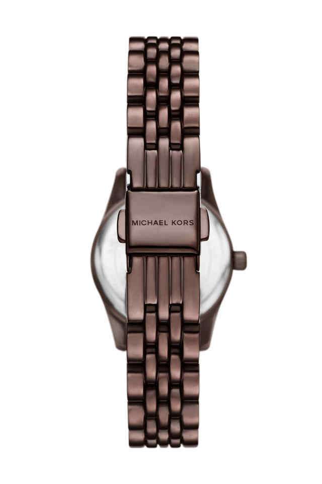 Lexington-26-mm-Brown-Dial-Stainless-Steel-Analogue-Watch-for-Women---MK4844