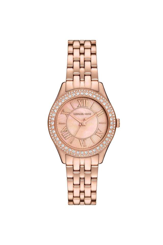 Harlowe-33-mm-White-Dial-Stainless-Steel-Analogue-Watch-for-Women---MK4845
