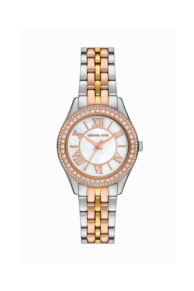 Harlowe-33-mm-White-Dial-Stainless-Steel-Analogue-Watch-for-Women---MK4846