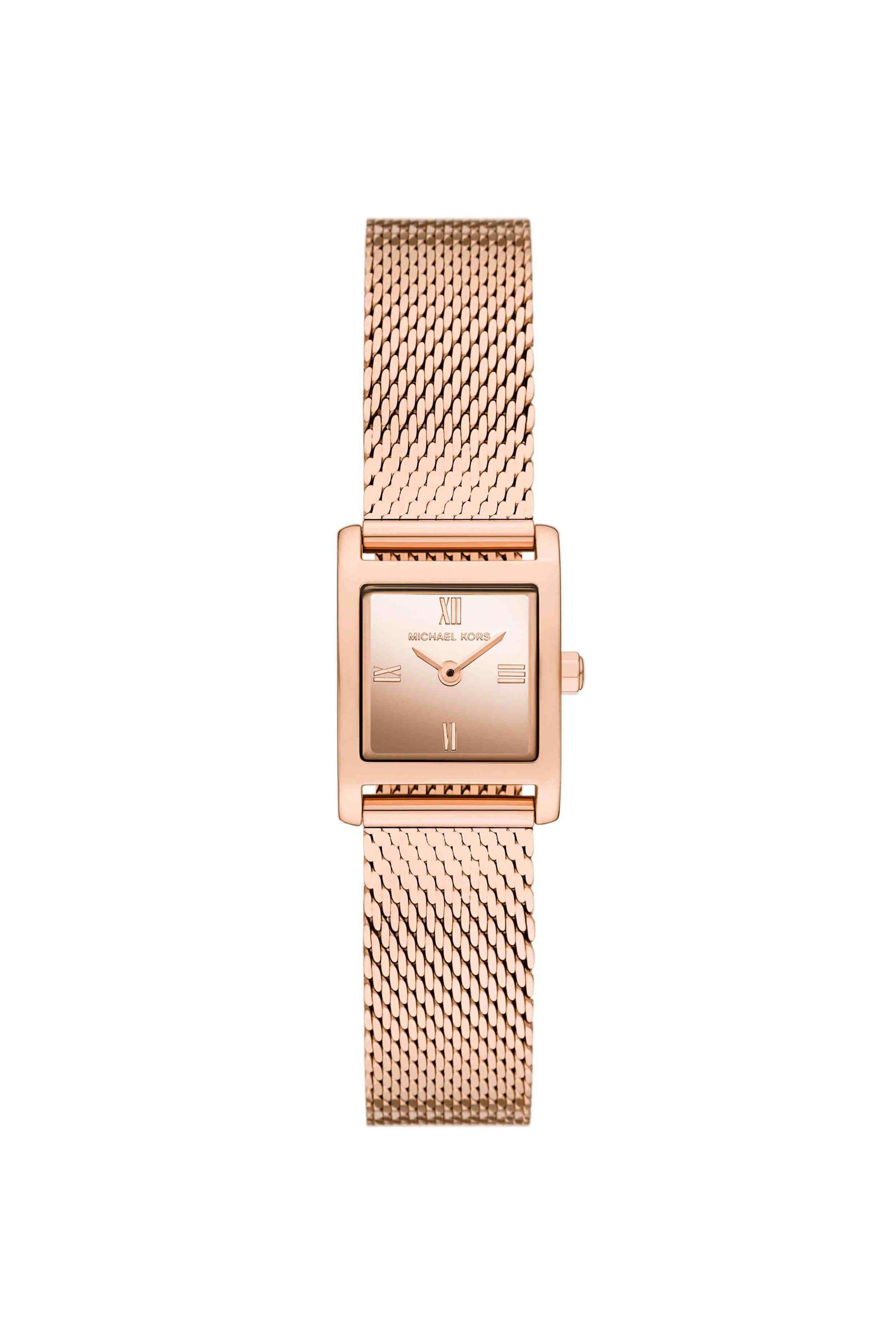 Georgie-19-mm-Rose-Gold-Dial-Stainless-Steel-Analogue-Watch-For-Women---MK4960