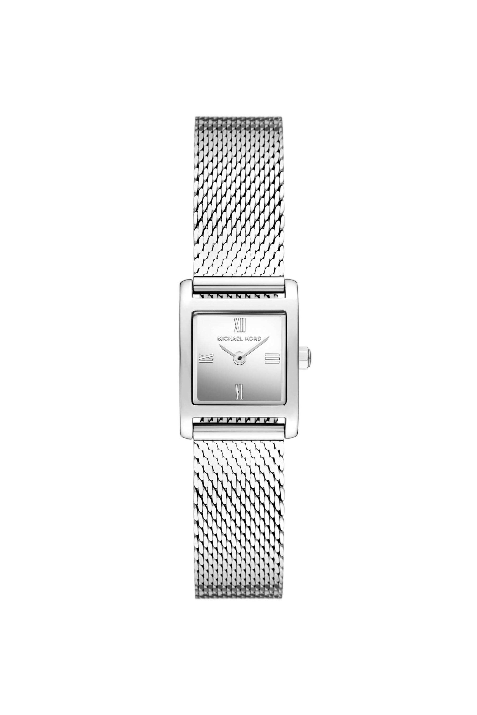 Georgie-19-mm-Silver-Dial-Stainless-Steel-Analogue-Watch-For-Women---MK4961