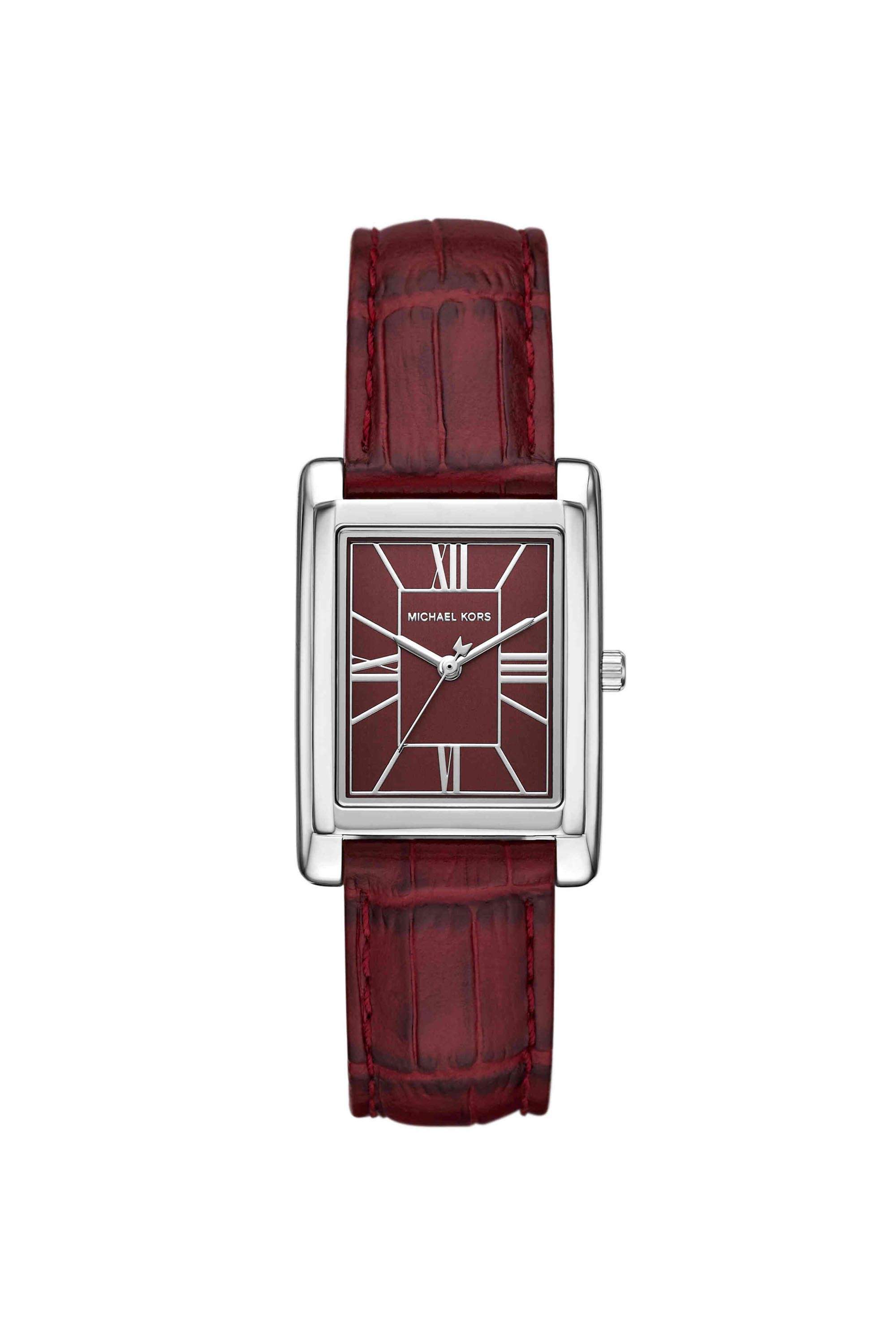 Essex-26-mm-Red-Dial-Leather-Analogue-Watch-For-Women---MK4966