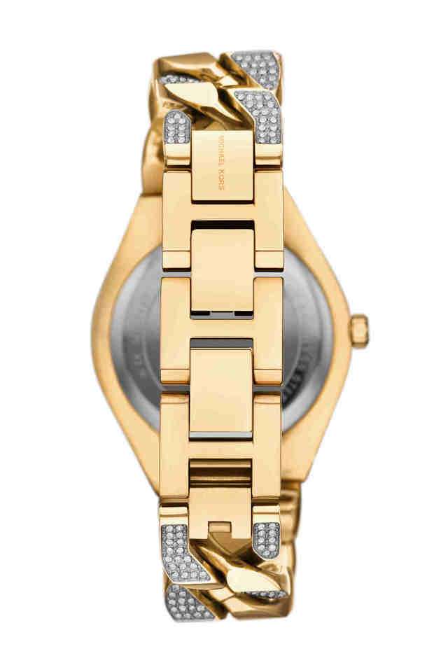 Lennox-37-mm-Gold-Dial-Stainless-Steel-Analogue-Watch-for-Women---MK7487
