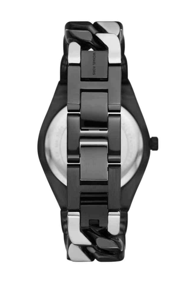 Lennox-37-mm-Black-Dial-Stainless-Steel-Analogue-Watch-for-Women---MK7502