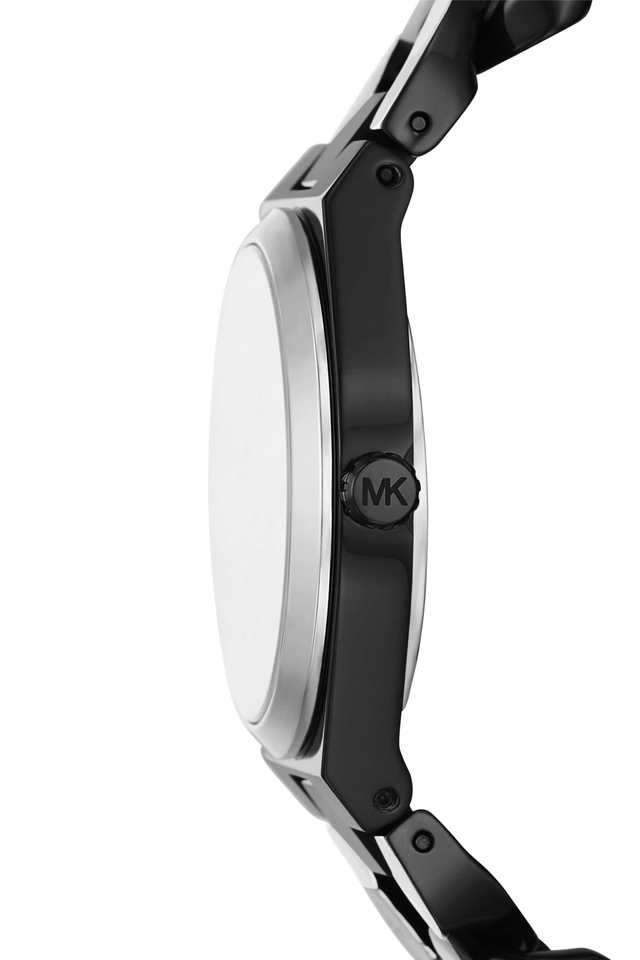 Buy MICHAEL KORS NoColour Lennox 37 mm Black Dial Stainless Steel