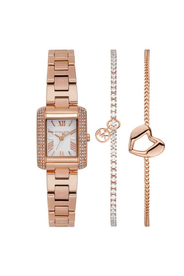 Emery-22-mm-White-Dial-Stainless-Steel-Analogue-Wrist-Watch-for-Women---MK7512SET