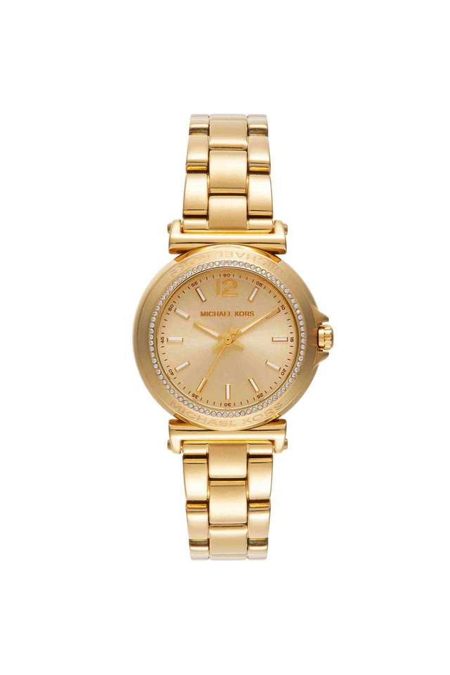 Maren-33-mm-Gold-Dial-Stainless-Steel-Analogue-Wrist-Watch-for-Women---MK7516