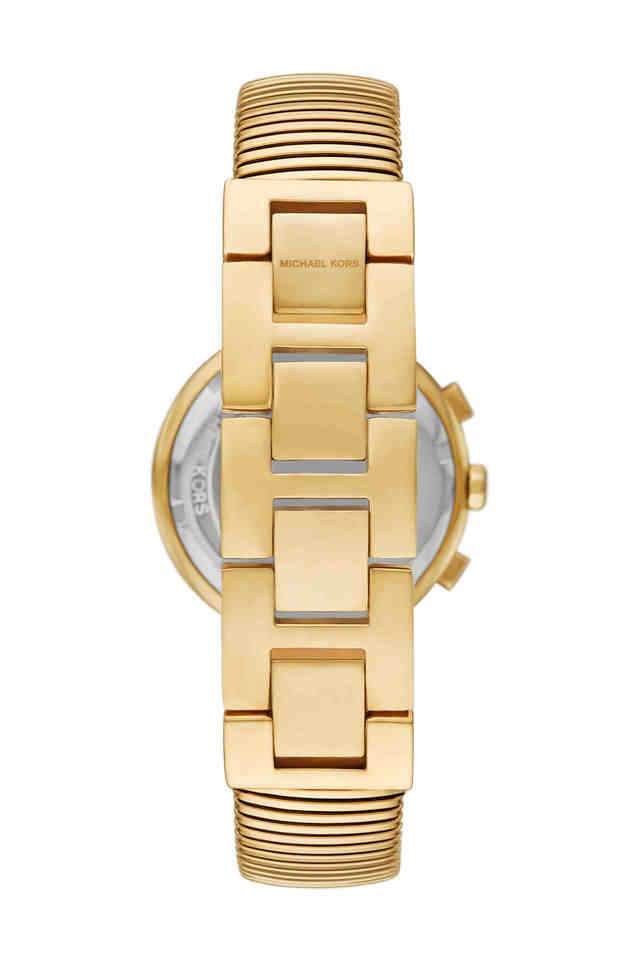 Gramercy-36-mm-Gold-Dial-Stainless-Steel-Chronograph-Watch-for-Women---MK7525I