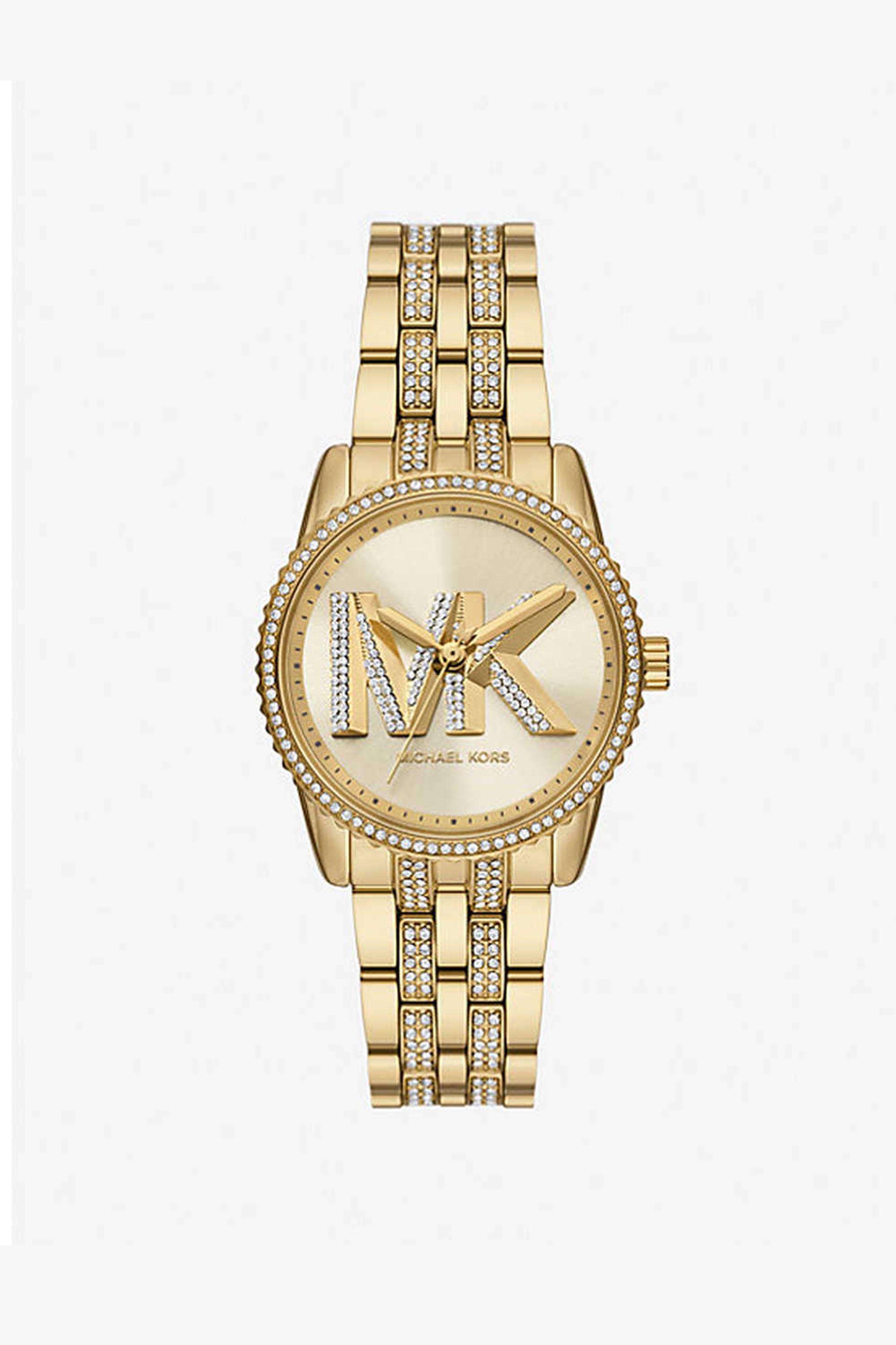 Bryant-Women-s-35-mm-Analogue-Quartz-Watch---Gold-Dial-with-Gold-Stainless-Steel-Strap-(MK7540)