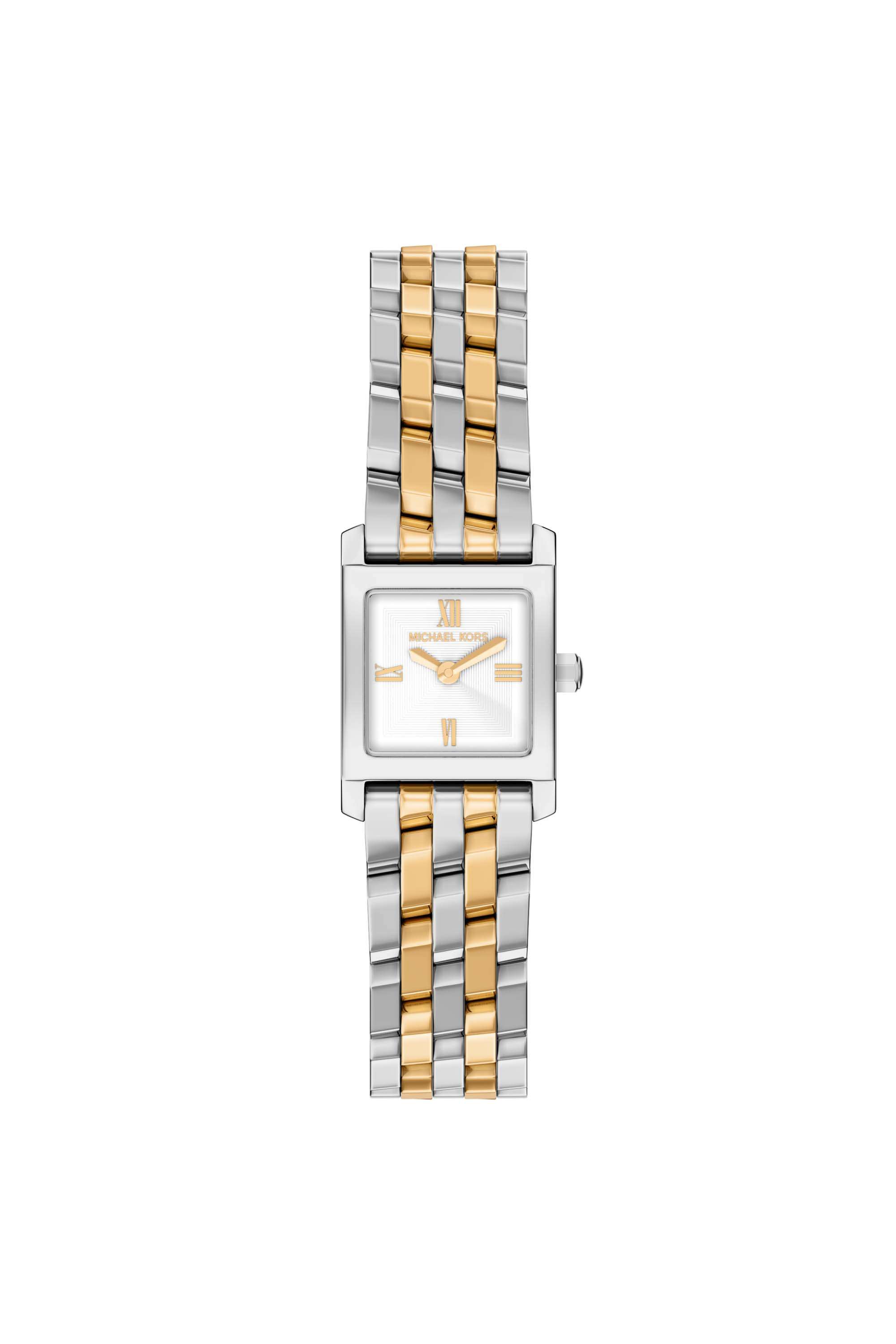 Georgie-19-mm-White-Dial-Stainless-Steel-Analogue-Watch-For-Women---MK7612