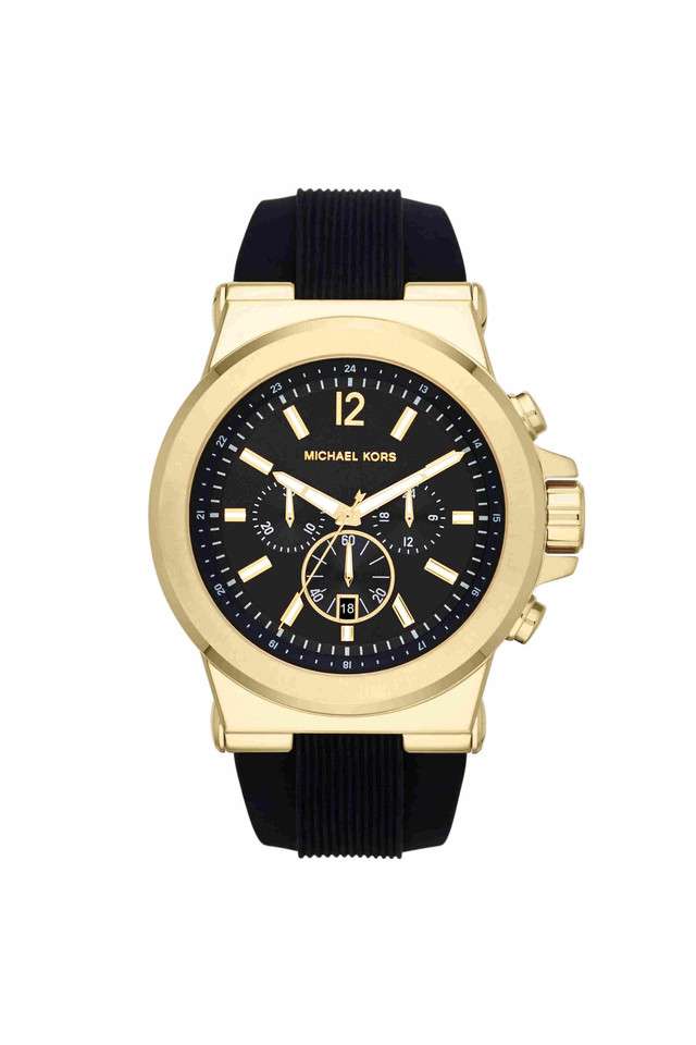 Dylan-48-mm-Black-Dial-Silicone-Chronograph-Watch-For-Men---MK8325