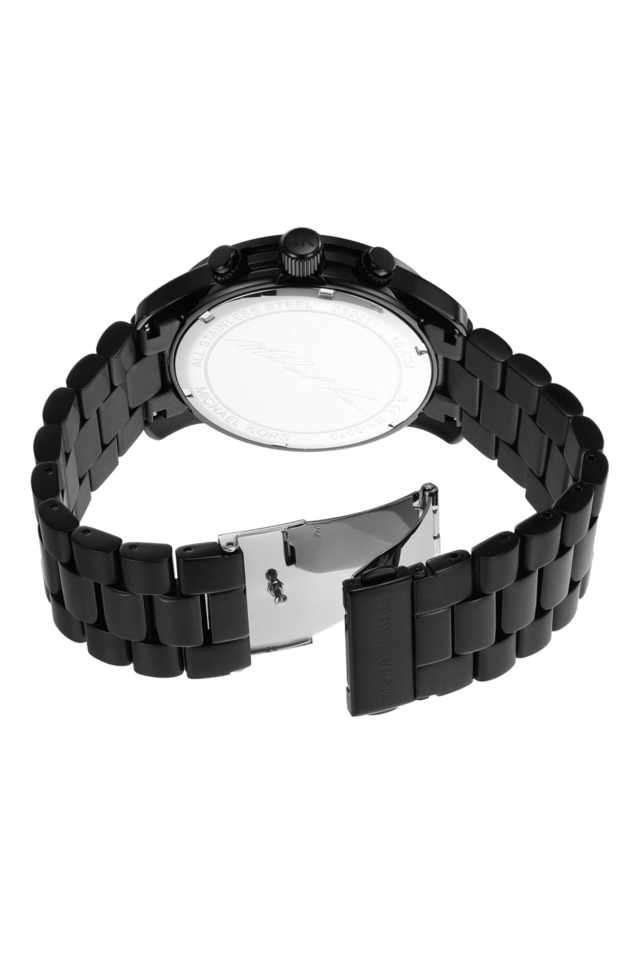 Runway-45-mm-Black-Dial-Stainless-Steel-Chronograph-Watch-For-Men---MK9073