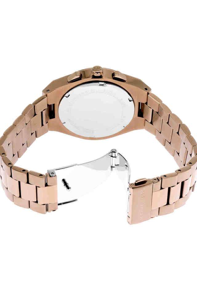 Buy MICHAEL KORS NoColour Lennox 41 mm Black Dial Stainless Steel