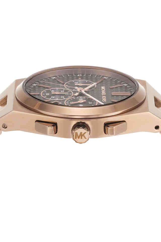 Buy MICHAEL KORS NoColour Lennox 41 mm Black Dial Stainless Steel