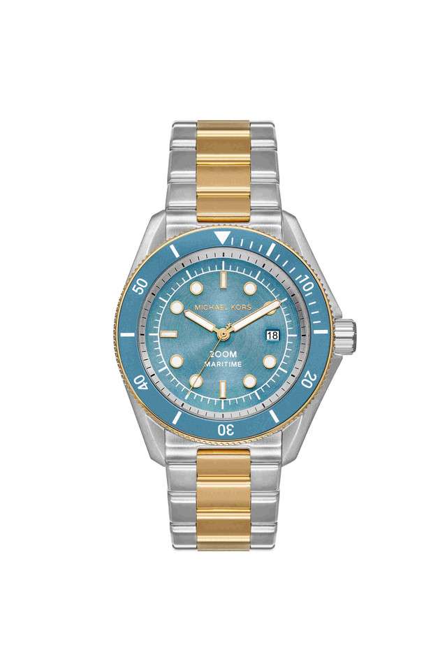 Maritime-42-mm-Blue-Dial-Stainless-Steel-Analogue-Wrist-Watch-for-Men---MK9169