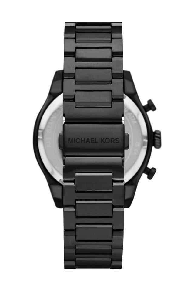 Panorama-44-mm-Black-Dial-Stainless-Steel-Chronograph-Watch-for-Men---MK9198I