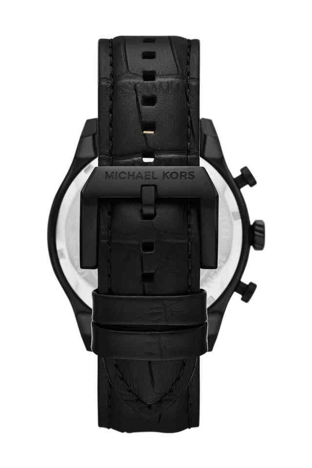 Panorama-44-mm-Black-Dial-Leather-Chronograph-Watch-for-Men---MK9201I