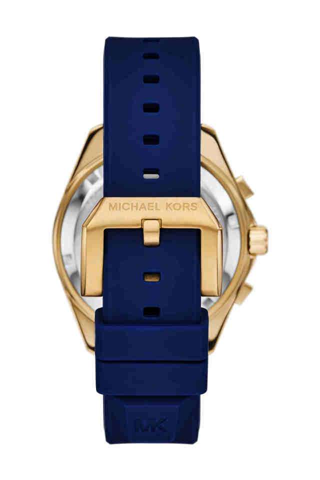 Maritime-45-mm-Blue-Dial-Silicone-Chronograph-Watch-for-Men---MK9205I