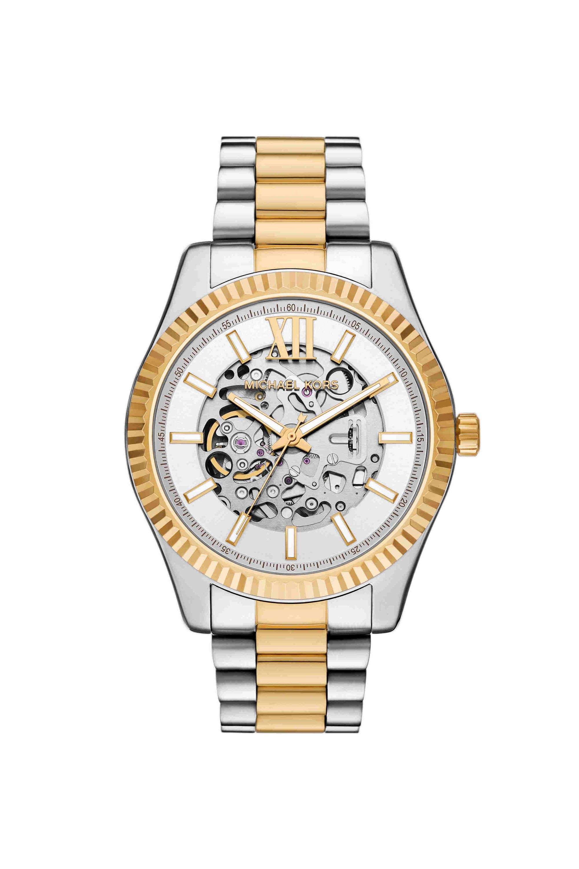 Lexington-45-mm-White-Dial-Stainless-Steel-Analogue-Watch-For-Men---MK9243