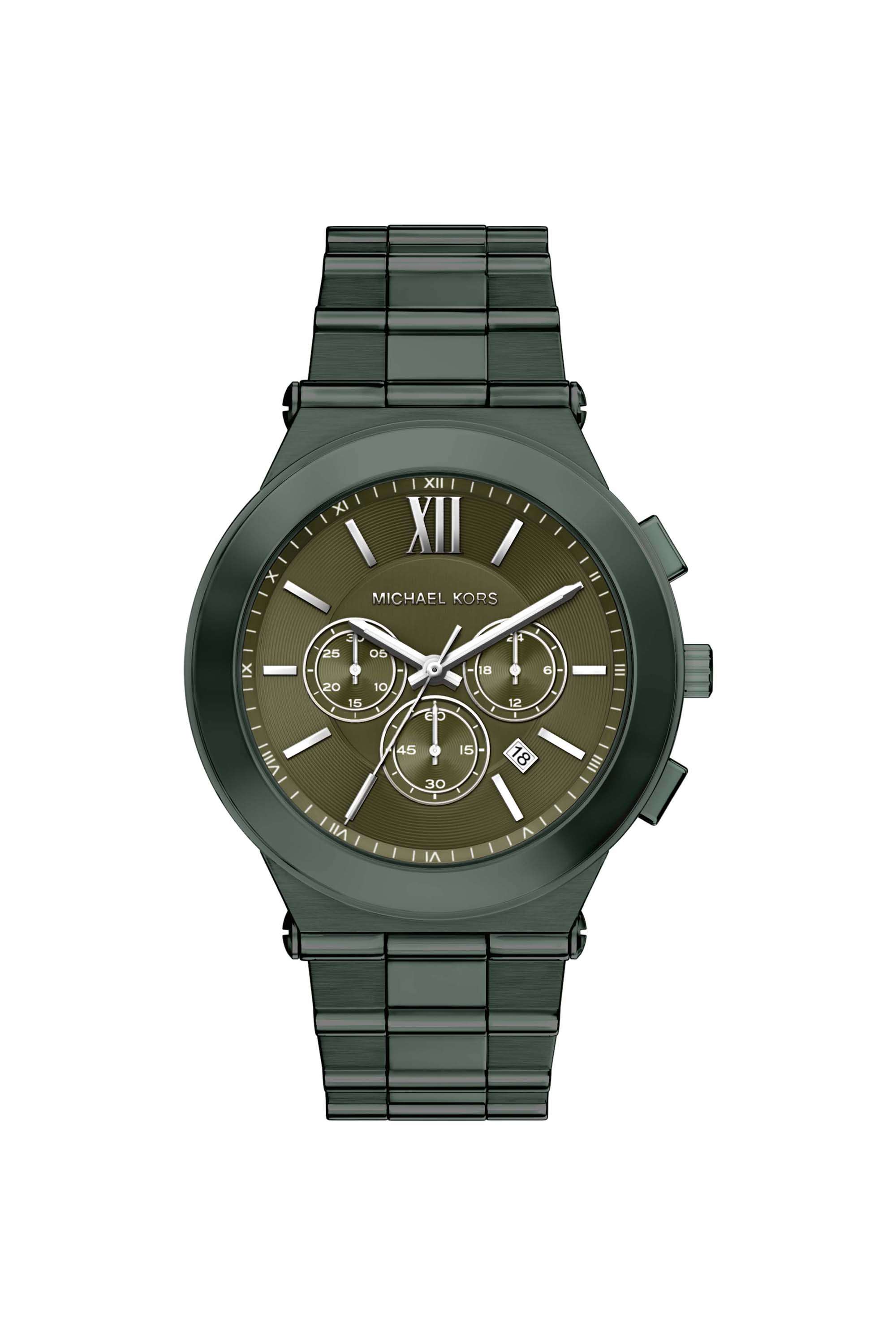 Billie-44-mm-Green-Dial-Stainless-Steel-Chronograph-Watch-For-Men---MK9268