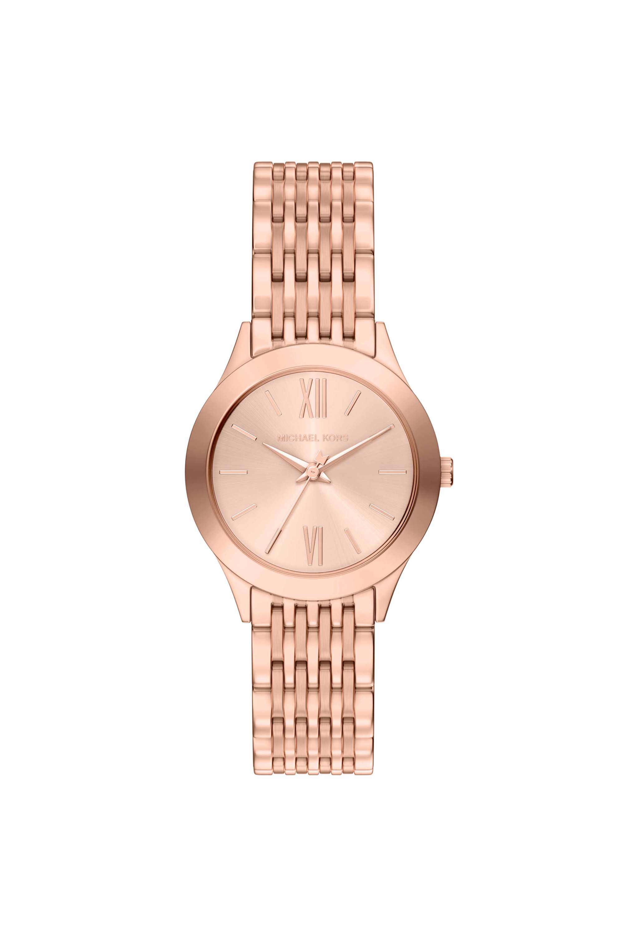 Aspyn-33-mm-Rose-Gold-Dial-Stainless-Steel-Analogue-Watch-For-Women---MKO1216