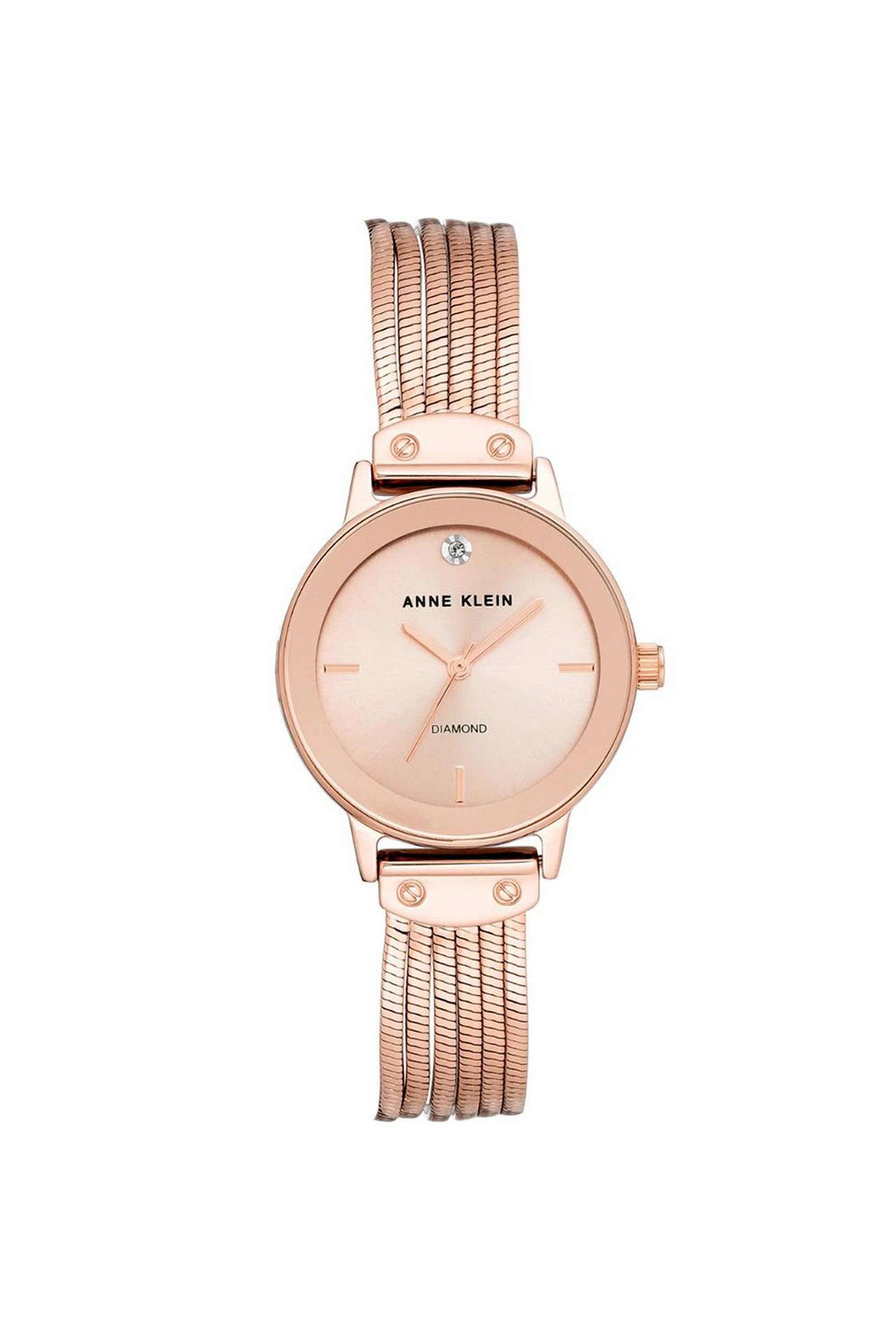 Diamond-30-mm-Quartz-Analogue-Watch-For-Women-s---Rose-Gold-Dial-with-Rose-Gold-Metal-Strap-(AK3220RGRG)