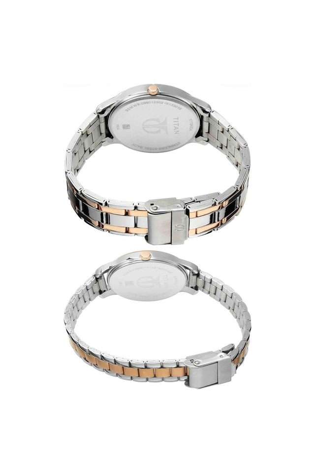 Unisex-Wedding-Bandhan-Silver-White-Dial-Stainless-Steel-Analogue-Watch---NM17752481KM01