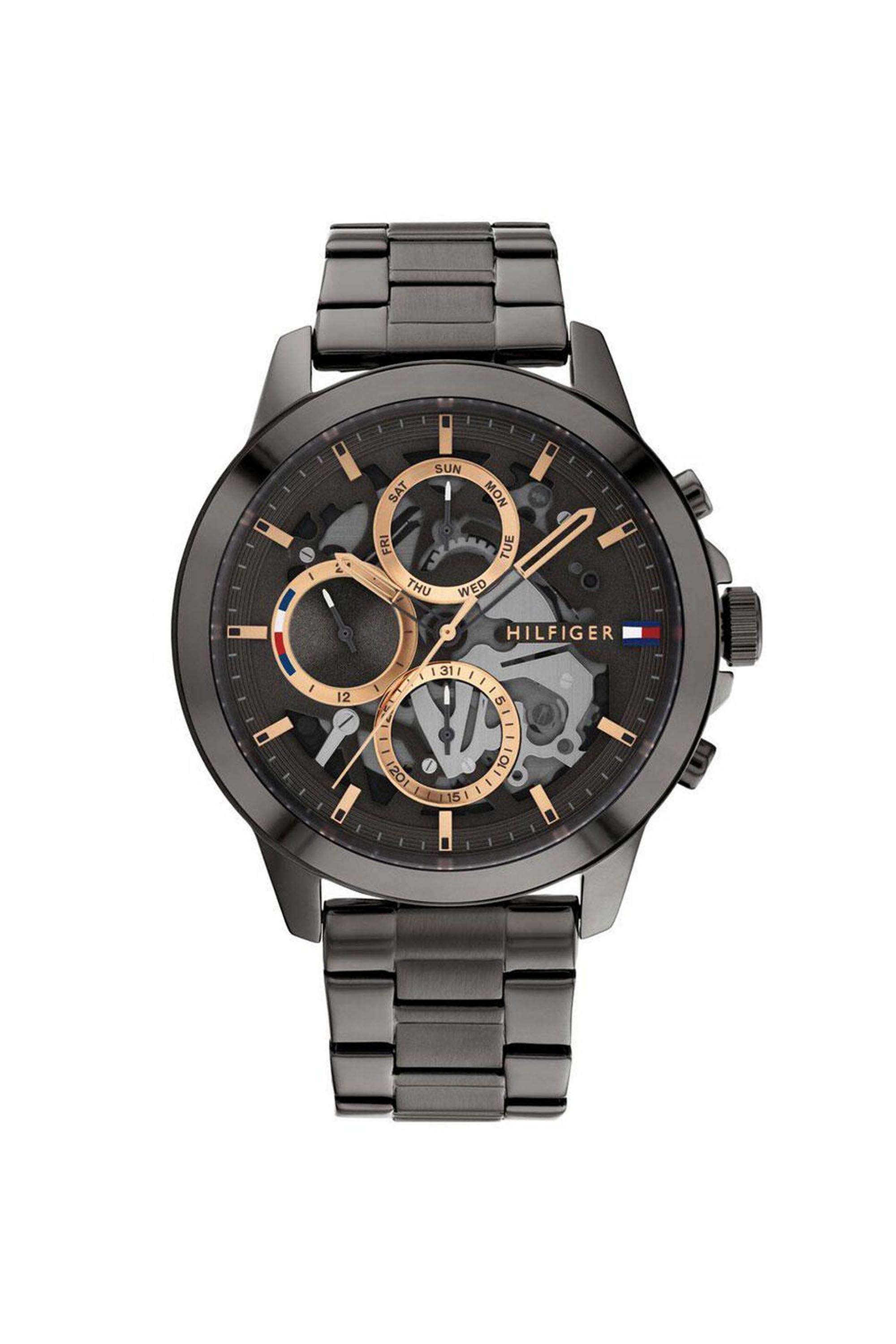 Museum-Classic-Chronography-Men-s-42-mm-Quartz-Analogue-Watch---Grey-Dial-with-Grey-Stainless-Steel-Strap-(WNTTH1710479W)