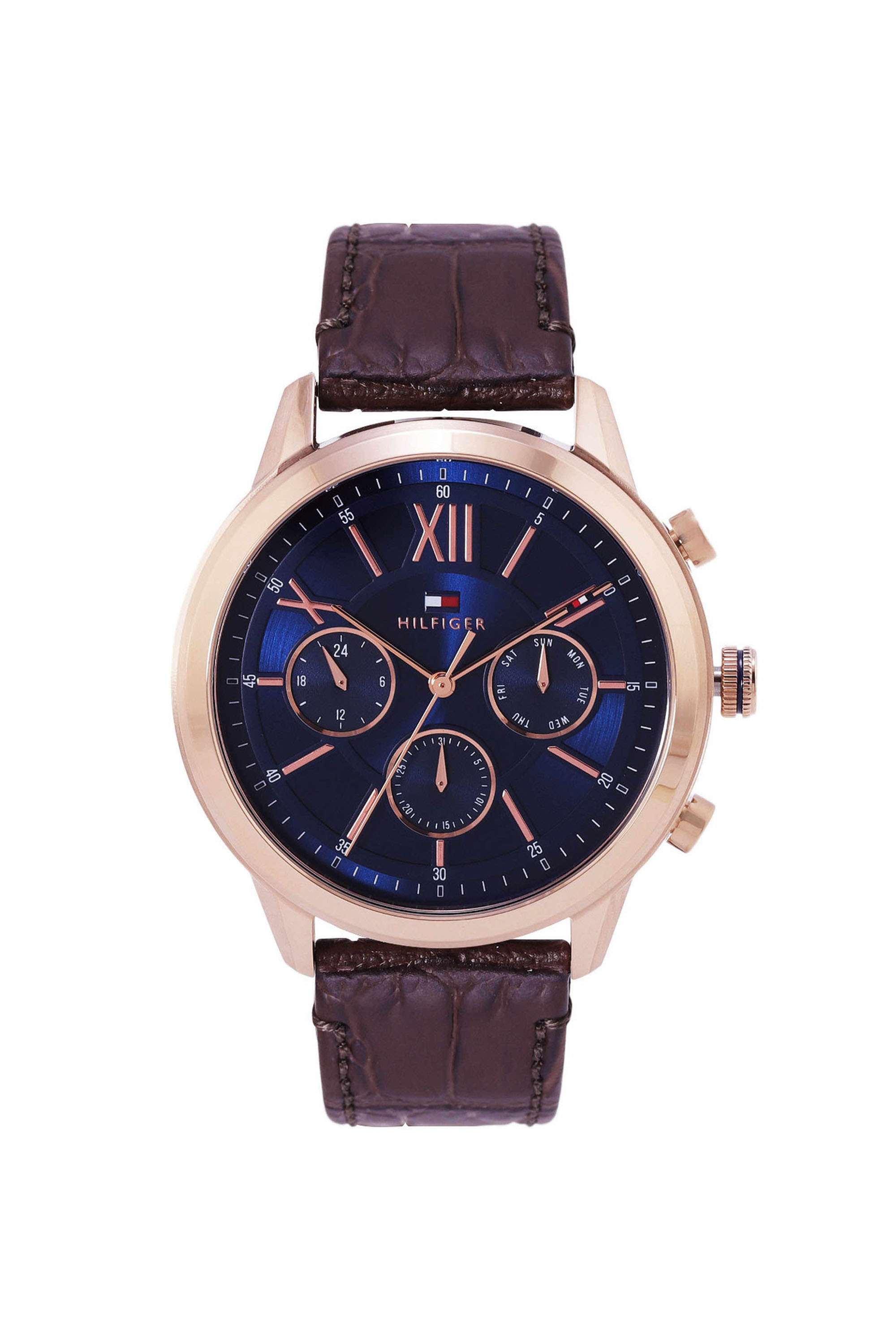 Morrison-44-mm-Quartz-Analogue-Watch-For-Men---Blue-Dial-with-Brown-Leather-Strap-(TH1710526)