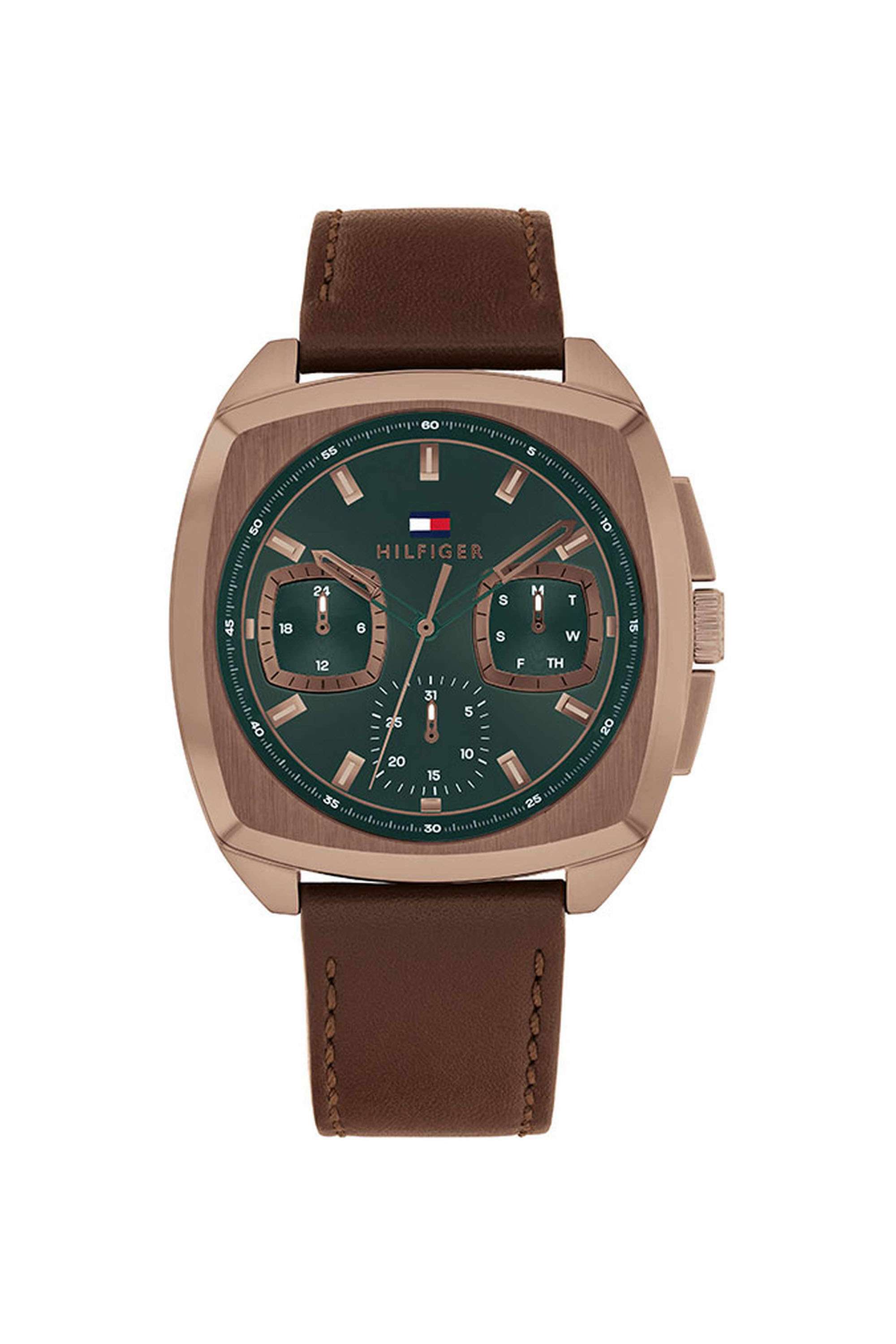 Apollo-42-mm-Quartz-Analogue-Watch-For-Men---Green-Dial-with-Brown-Leather-Strap-(TH1710557)