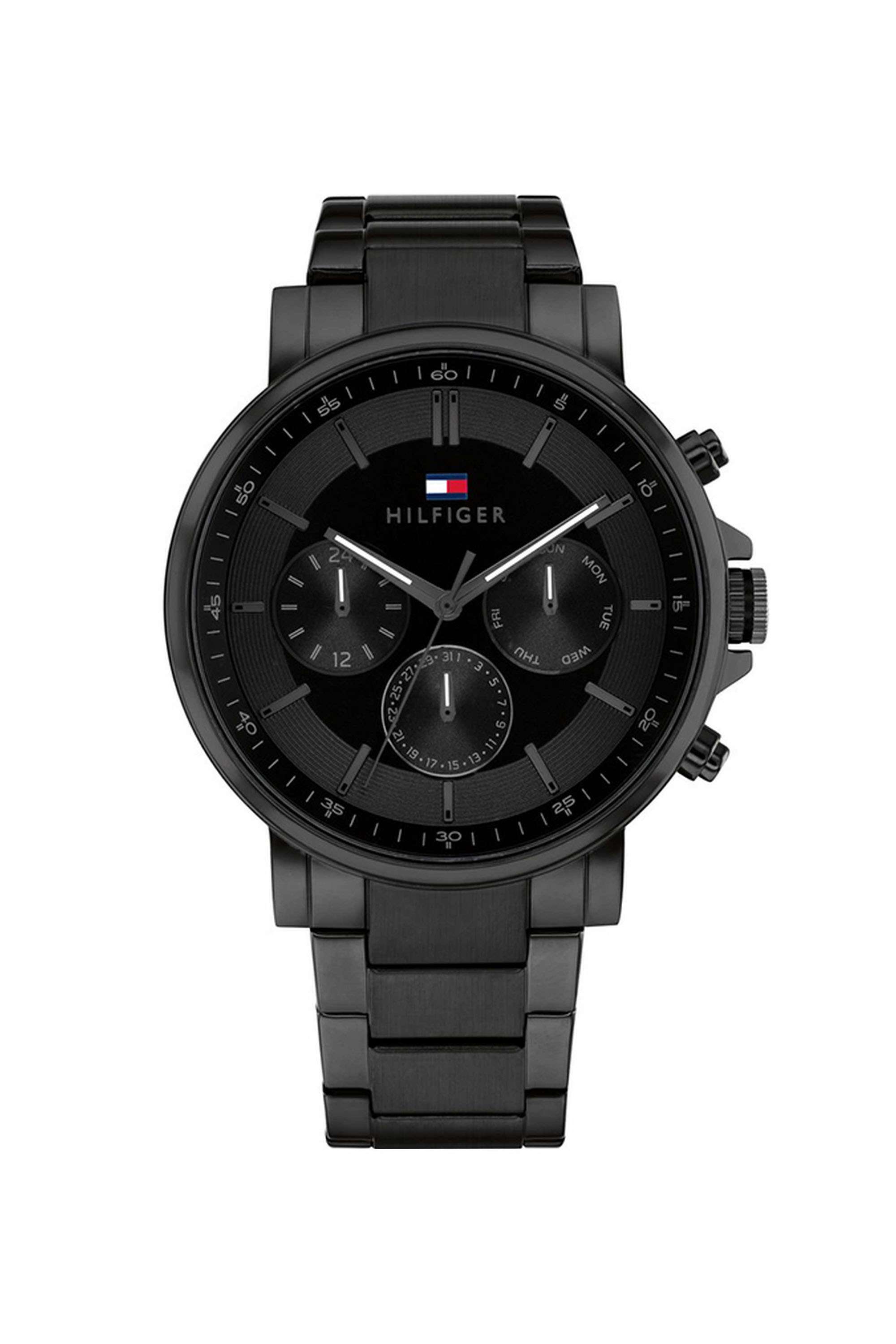 Tyson-44-mm-Quartz-Analogue-Watch-For-Men---Black-Dial-with-Black-Stainless-Steel-Strap-(TH1710590)