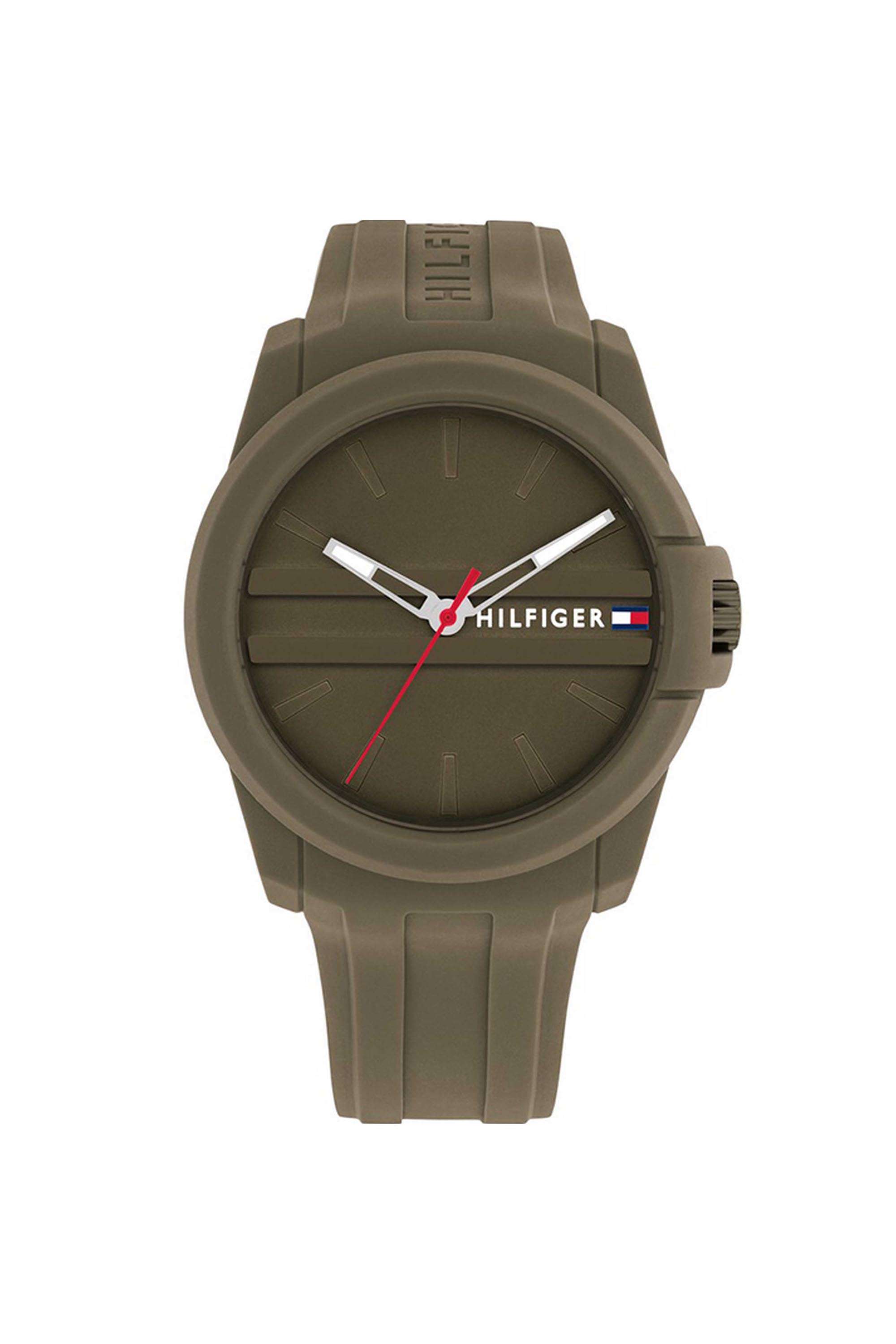 Austin-Men-s-44-mm-Quartz-Analogue-Watch---Green-Dial-with-Green-Silicone-Strap-(TH1710599)
