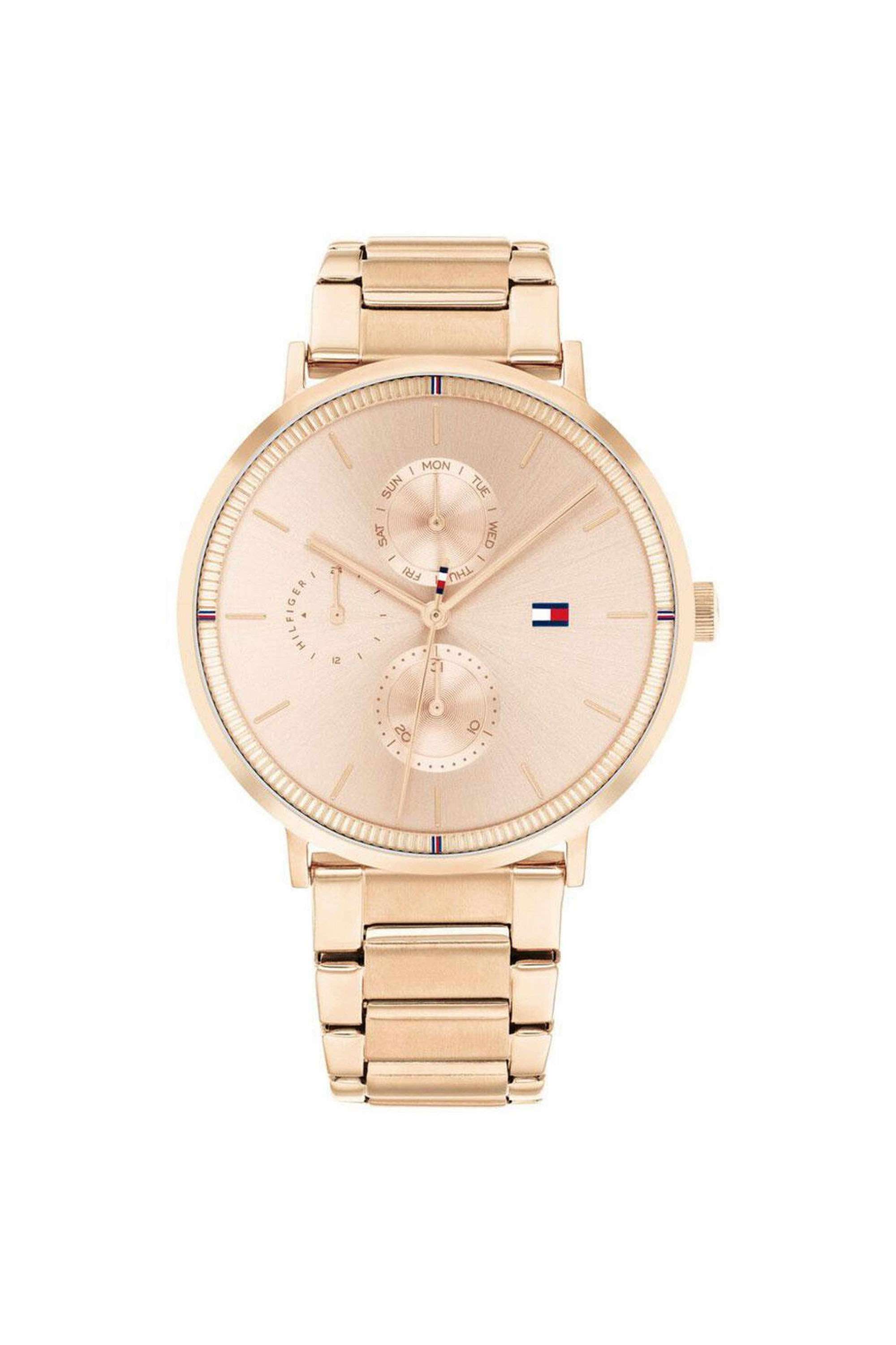 Jenna-38-mm-Quartz-Analogue-Watch-For-Women---Gold-Dial-with-Rose-Gold-Stainless-Steel-Strap-(TH1782296)