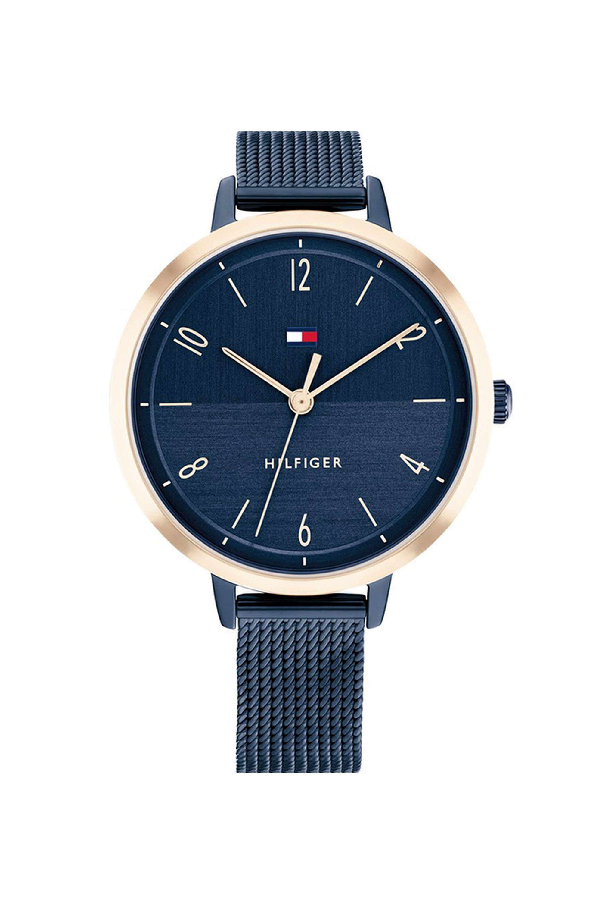 Florence-38-mm-Quartz-Analogue-Watch-For-Women---Blue-Dial-with-Blue-Stainless-Steel-Strap-(TH1782581)