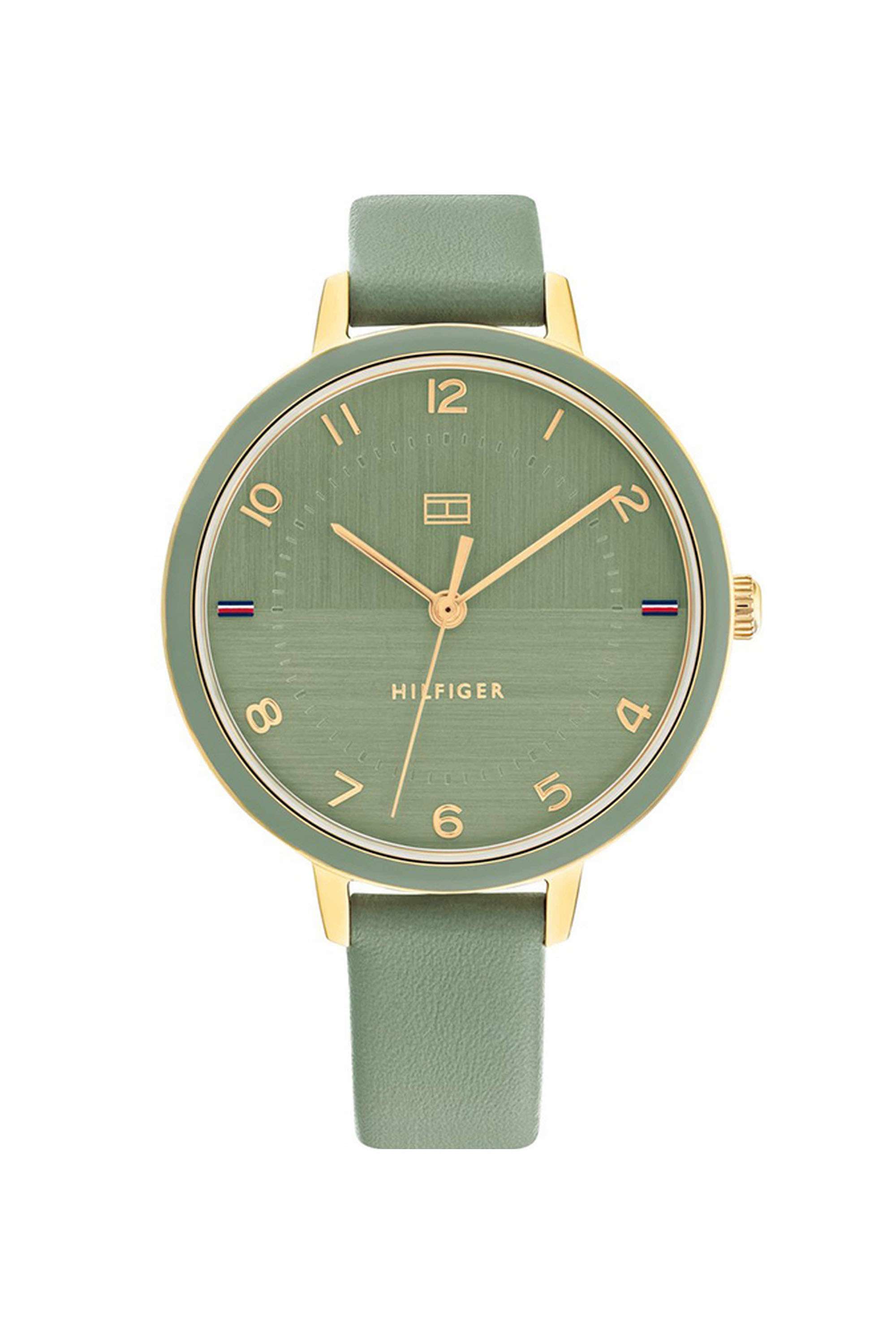 Florence-38-mm-Quartz-Analogue-Watch-For-Women---Green-Dial-with-Green-Leather-Strap-(TH1782583)