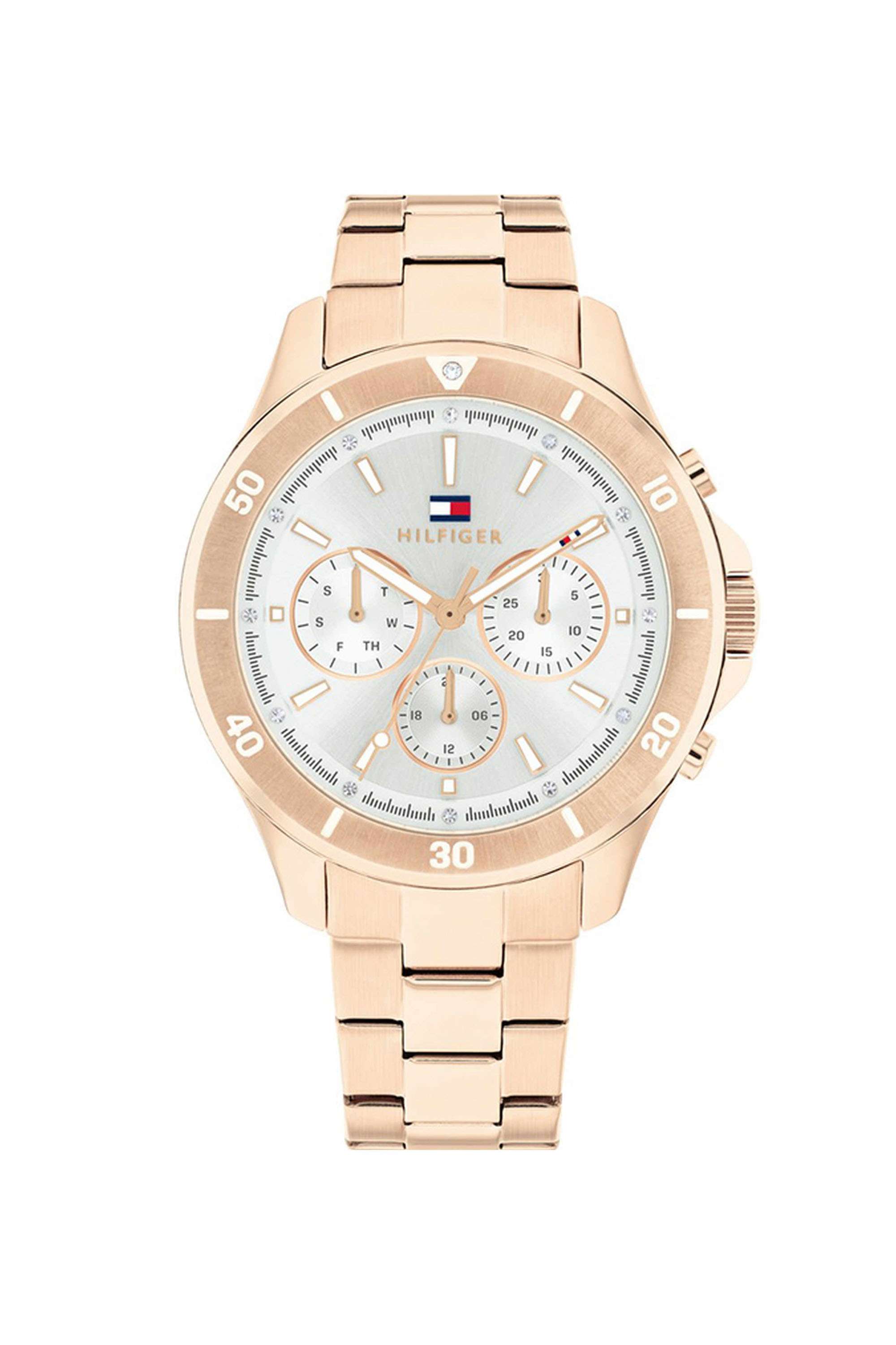 Aspen-38-mm-Quartz-Analogue-Watch-For-Women---Silver-Dial-with-Rose-Gold-Stainless-Steel-Strap-(TH1782639)